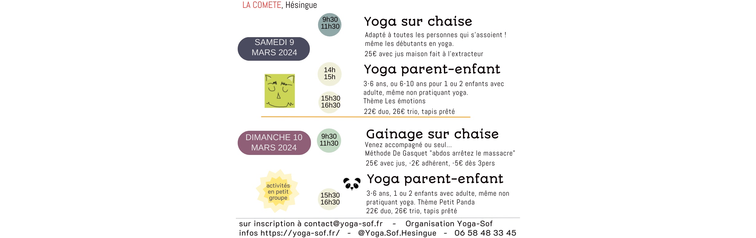 image actualite du professeur de yoga